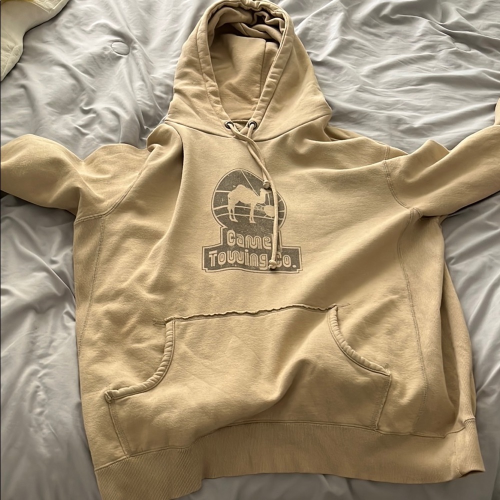 Urban Pipeline Tan Hoodie Graphic Design Sweatshirt